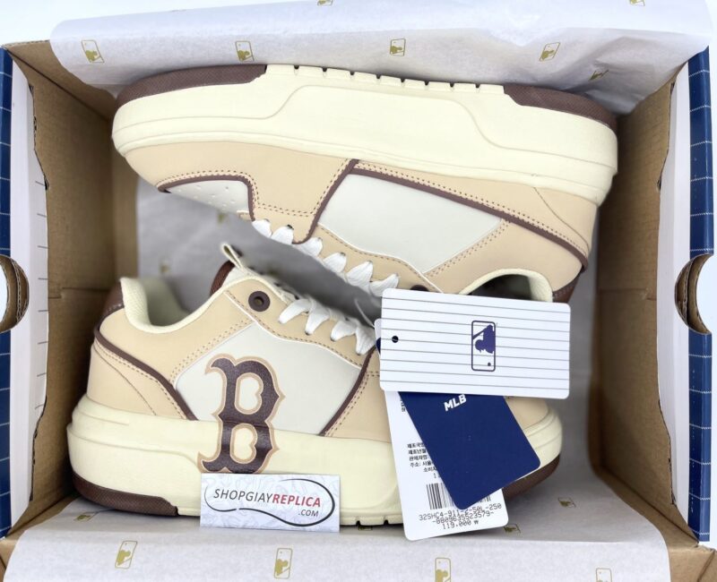 Giày MLB Chunky Liner Low ‘Boston Beige’ Like Auth