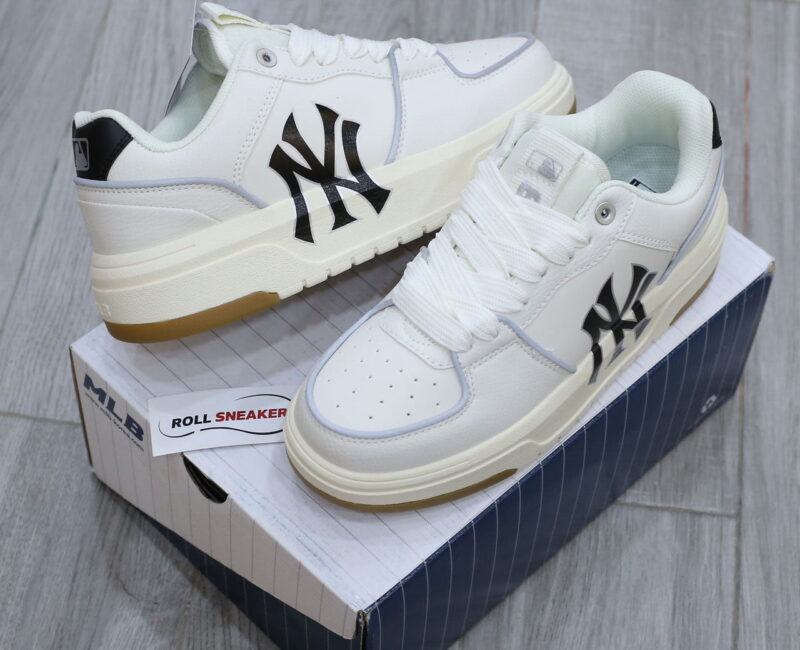 Giày MLB Chunky Liner Low New York Yankees ‘Ivory’ Like Auth