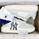 Giày MLB Chunky Liner Low New York Yankees ‘White Grey’ Like Auth