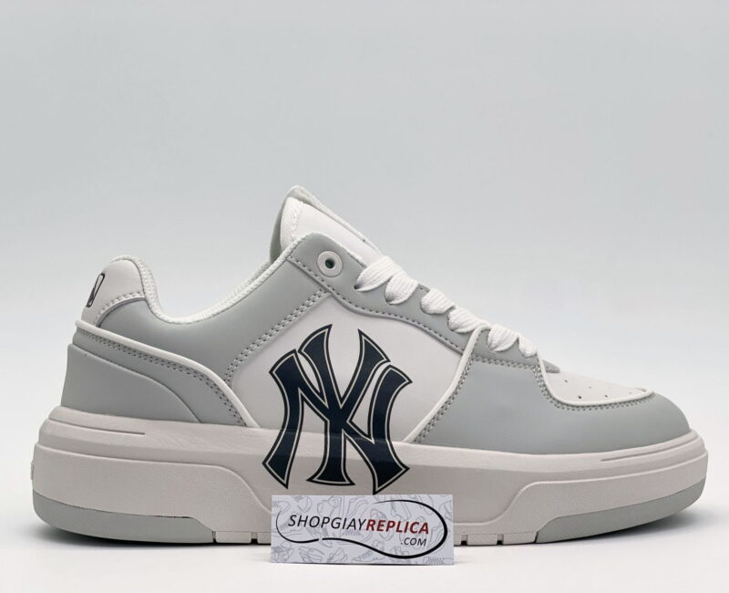 Giày MLB Chunky Liner Low New York Yankees ‘White Grey’ Like Auth