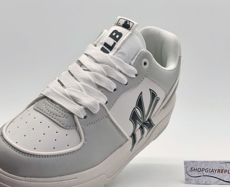 Giày MLB Chunky Liner Low New York Yankees ‘White Grey’ Like Auth