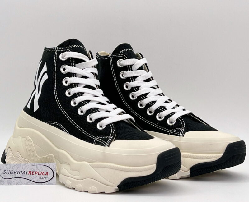 Giày MLB Bigball Chunky High New York Yankees “Black” Đen