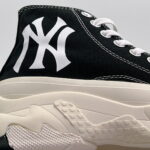 Giày MLB Bigball Chunky High New York Yankees “Black” Đen