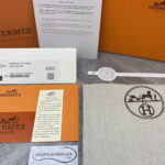 phụ kiện full Dép Hermes Nam da Epsom (Sần) Màu Đen đế Nâu Siêu Cấp