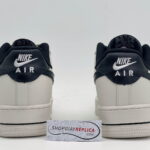 gót giày Air Force 1 Low Cream Black Swoosh rep 1:1