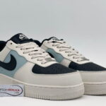Giày Air Force 1 Low Cream Black Swoosh rep 1:1