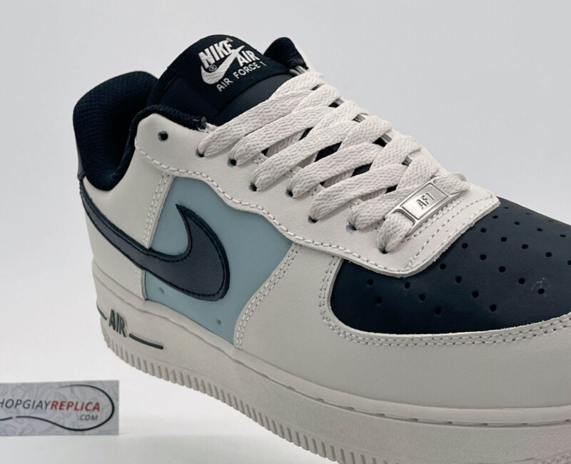 Giày Nike Air Force 1 Low Cream Black Swoosh rep 1:1