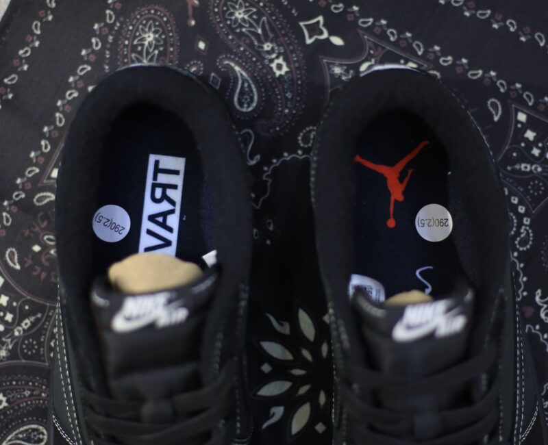giày air jordan 1 travis scott đen phantom