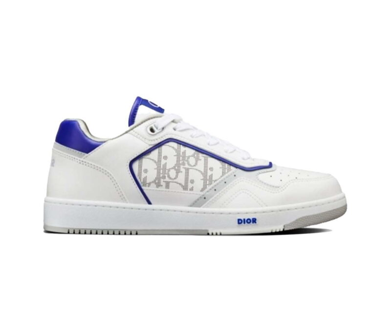 Giày Dior B27 Low White Blue họa tiết Dior Oblique Galaxy Like Auth