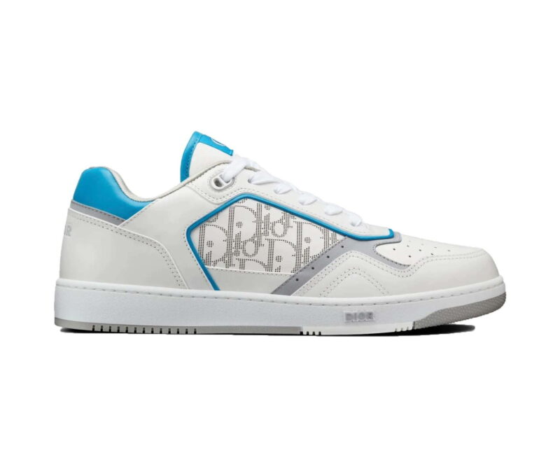 Giày Dior B27 Low White Light Blue họa tiết Dior Oblique Galaxy Like Auth
