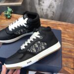 Giày Dior B27 High Black họa tiết vải Dior Oblique Jacquard Like Auth