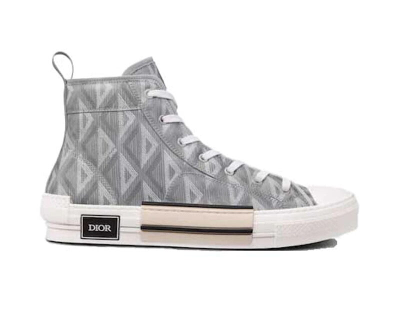 giày Dior B23 High Top Gray CD Diamond like auth