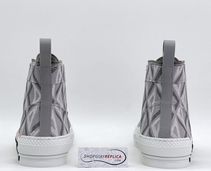 Giày Dior B23 cổ cao họa tiết CD Diamond