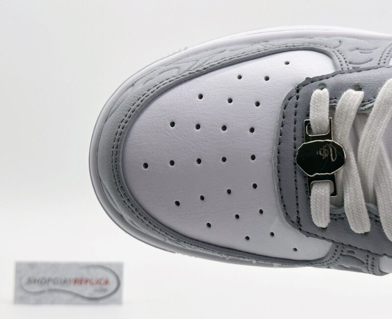 Giày A Bathing Ape Bape Sta Low Grey Black Rep 1:1