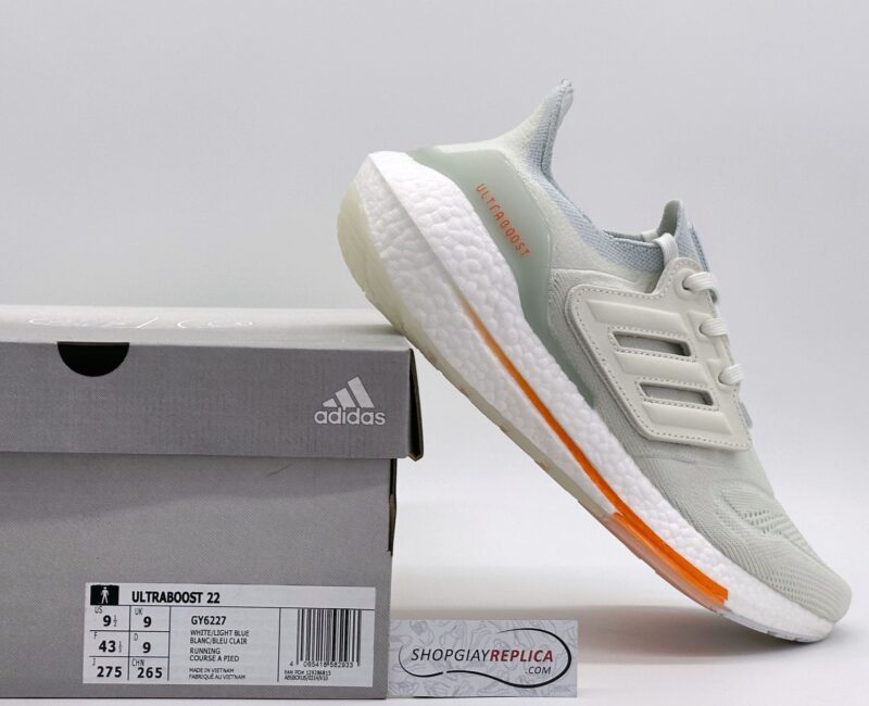 Giày Adidas UltraBoost 22 Trắng Cam Rep 1:1