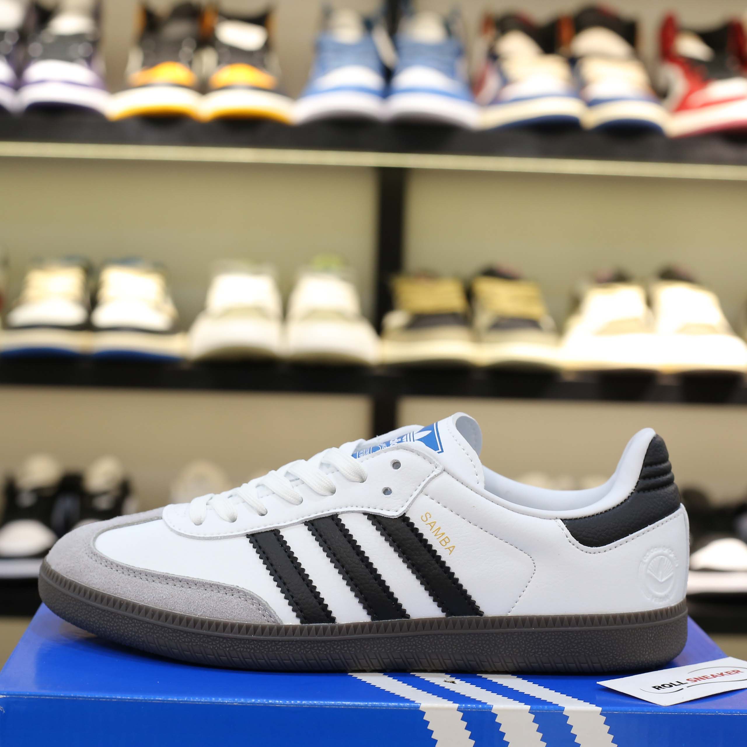 onfeet Giày Adidas Samba OG Cloud White Core Black