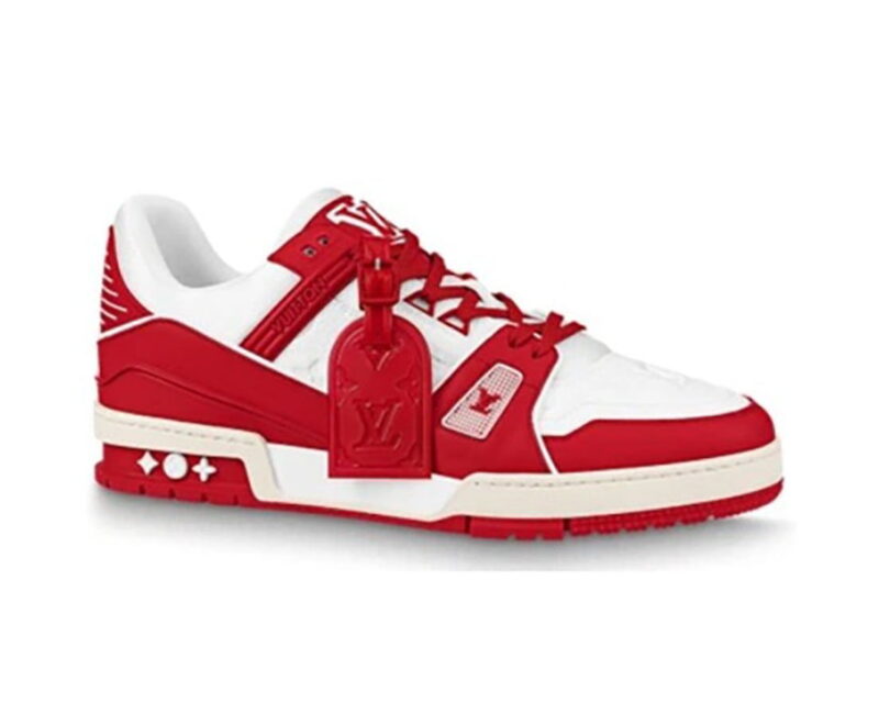 Giày Louis Vuitton Lv Trainer Monogram Red Đỏ Like Auth