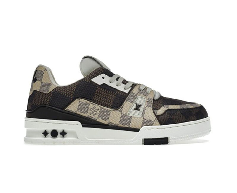 Giày Louis Vuitton LV Trainer #54 Damier Ebene Multi Like Auth