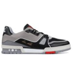 Giày Louis Vuitton Lv Trainer #54 Signature Black Grey Red Like Auth