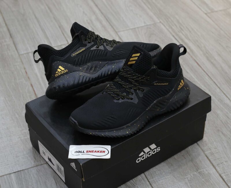 Giày Adidas Alphabounce Beyond Đen chấm Vàng