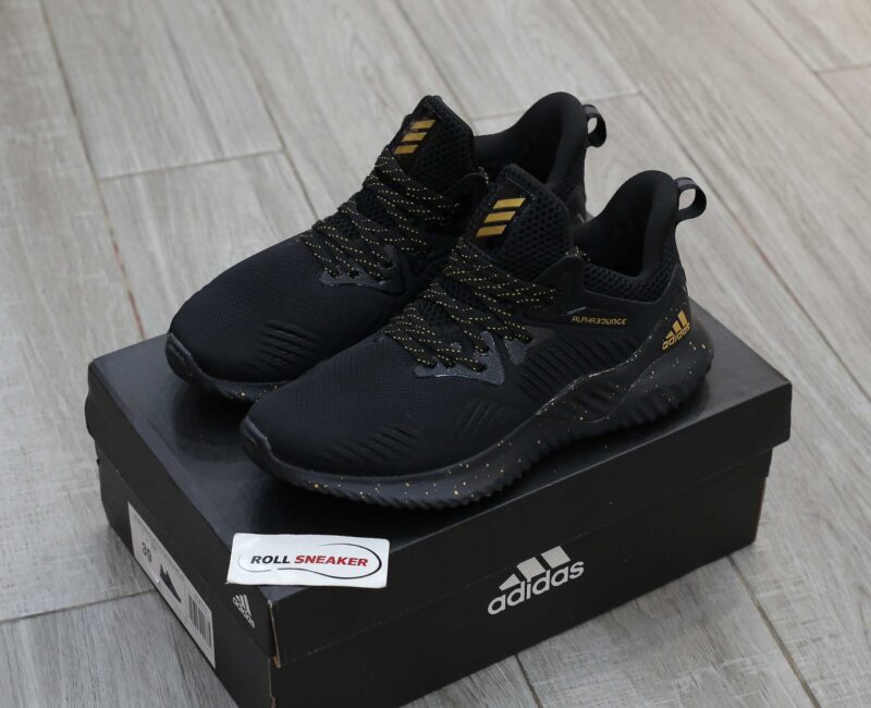 Giày Adidas Alphabounce Beyond Đen chấm Vàng