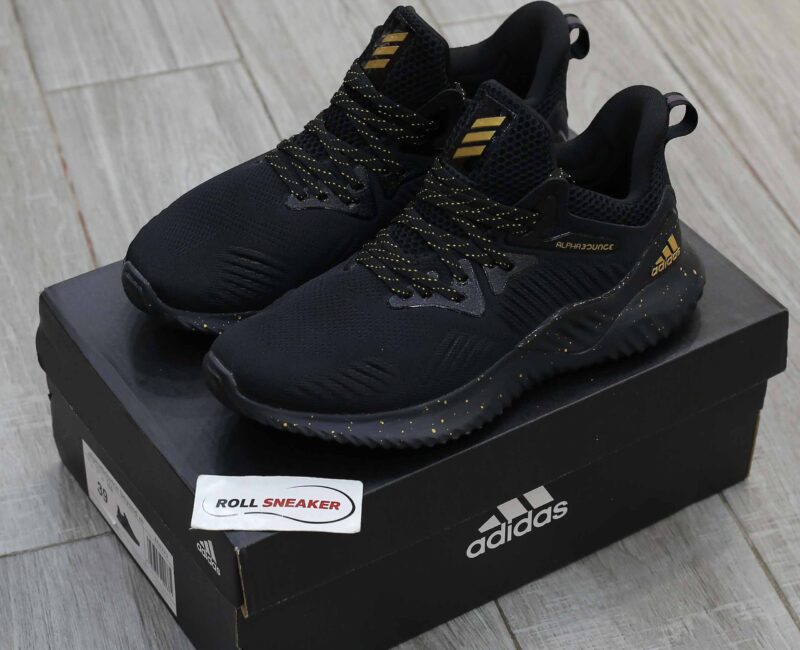 Giày Adidas Alphabounce Beyond Đen chấm Vàng