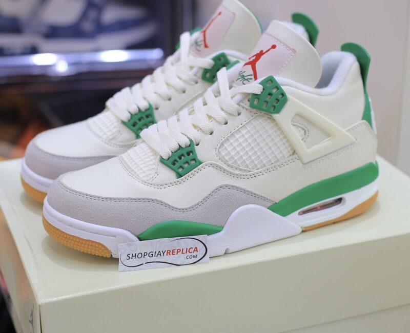 Giày Nike Air Jordan 4 Retro 'Pine Green' Like Auth