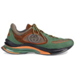 Giày Gucci Run Sneaker Green Suede Like Auth