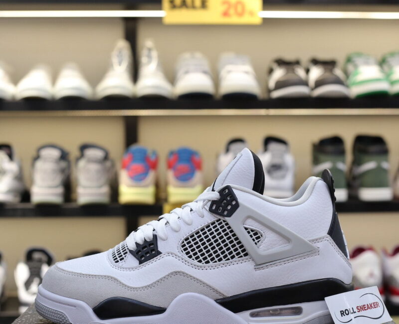Giày Nike Air Jordan 4 Retro ‘Military Black’ Like Auth
