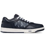 Giày Dior B27 Low Navy Blue họa tiết vải CD Diamond Canvas Like Auth