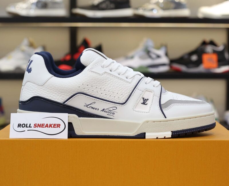 Louis Vuitton Lv Trainer #54 Signature Marine Blue
