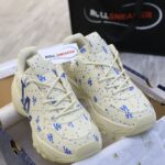 Giày MLB BigBall Chunky Saffiano Diamond Monogram LA Dodgers Ivory Like Auth