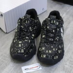 Giày MLB BigBall Chunky Saffiano Diamond Monogram New York Yankees Black Like Auth