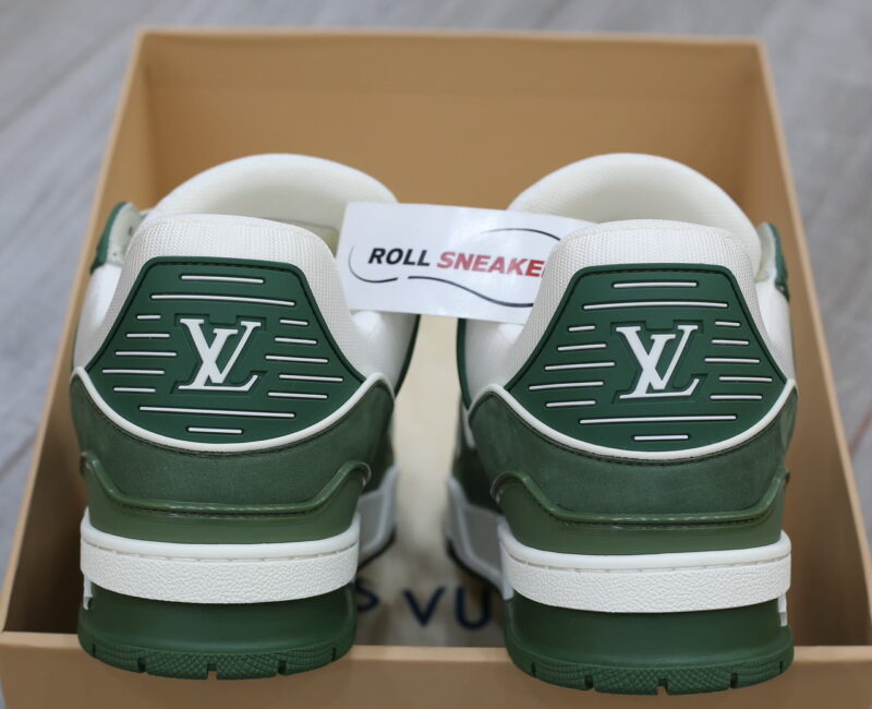Giày Louis Vuitton LV Trainer Kaki Trơn 2023 Best Quality