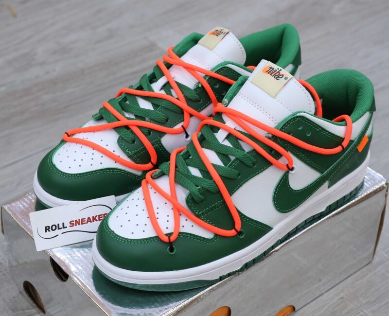 Giày Nike Dunk Low Off-White Pine Green Like Auth