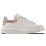 Giày Alexander Mcqueen Trắng Gót Be Vân Cá Sấu Like Auth