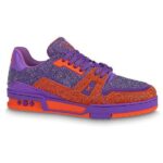 Giày Louis Vuitton Lv Trainer #54 Signature Purple Strass