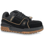 Giày Louis Vuitton Lv Trainer Maxi Black Brown Suede Best Quality