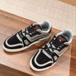 Giày Louis Vuitton Lv Trainer #54 Signature Black Grey Crystal