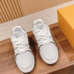 Giày Louis Vuitton Lv Trainer #54 Signature Green Strass