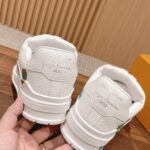 Giày Louis Vuitton x Yayoi Kusama Trainer White Print Best Quality