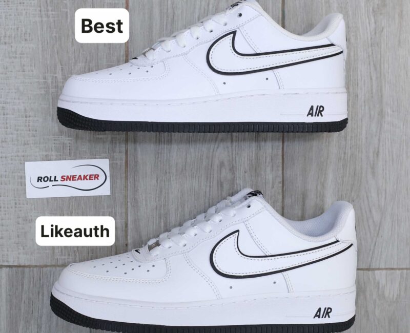 Giày Nike Air Force 1 ’07 Low ‘White Black Outline Swoosh’ Best Quality