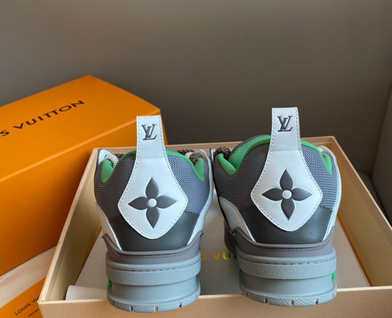 Louis Vuitton LV Skate Sneaker Grey Green Best Quality