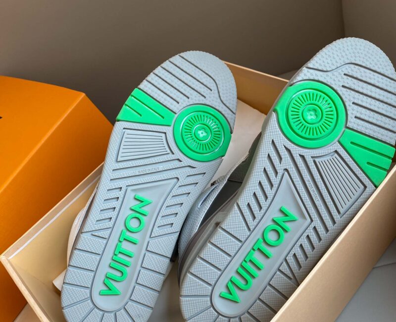 Louis Vuitton LV Skate Sneaker Grey Green Best Quality