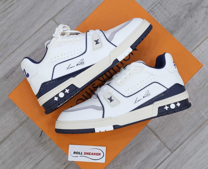 Louis Vuitton Lv Trainer #54 Signature Marine Blue
