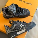 Louis Vuitton Skate Trainer Black Swarovski Monogran Best Quality