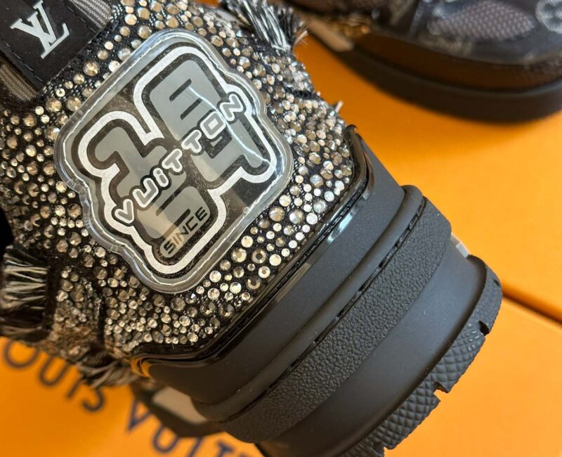 Louis Vuitton Skate Trainer Black Swarovski Monogran Best Quality