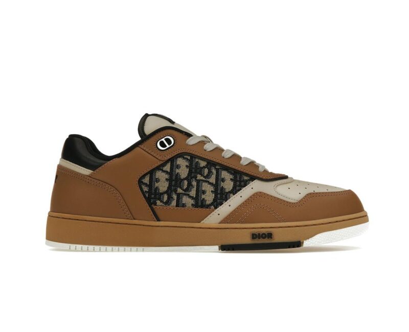 Giày Dior B27 Low Coffee Cream Black Dior Oblique Jacquard Like Auth