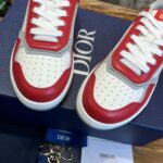 Giày Dior B27 Low Red White Dior Oblique Galaxy Leather with Rabbit Motif Like Auth