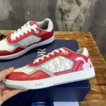 Giày Dior B27 Low Red White Dior Oblique Galaxy Leather with Rabbit Motif Like Auth